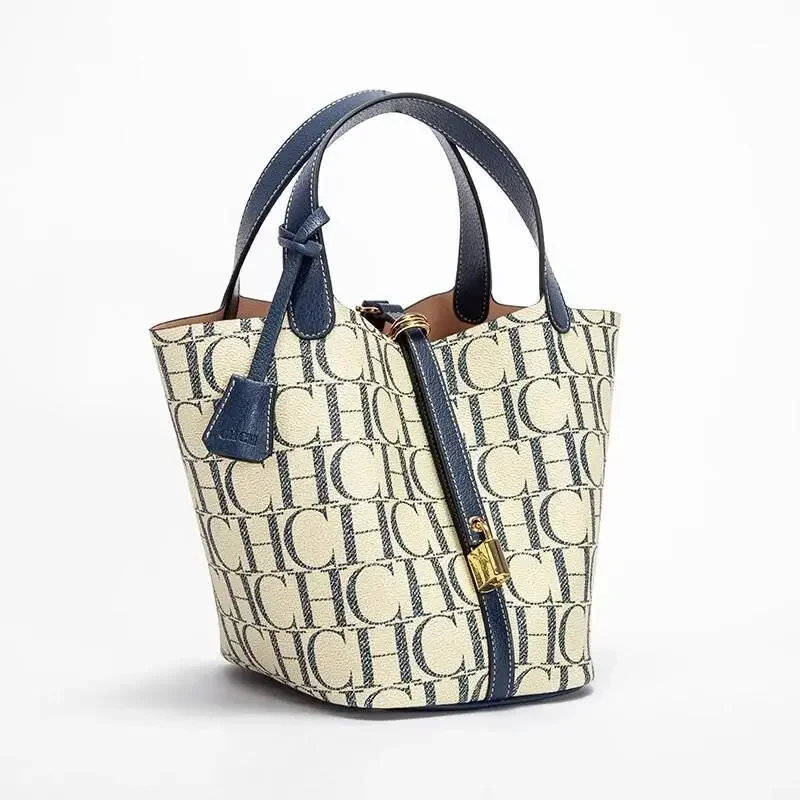 CH Large Capacity Commuter Travel Handbag Luxury Brand Fashion Texture Letter Printed Women's Shoulder Bag - Image 2