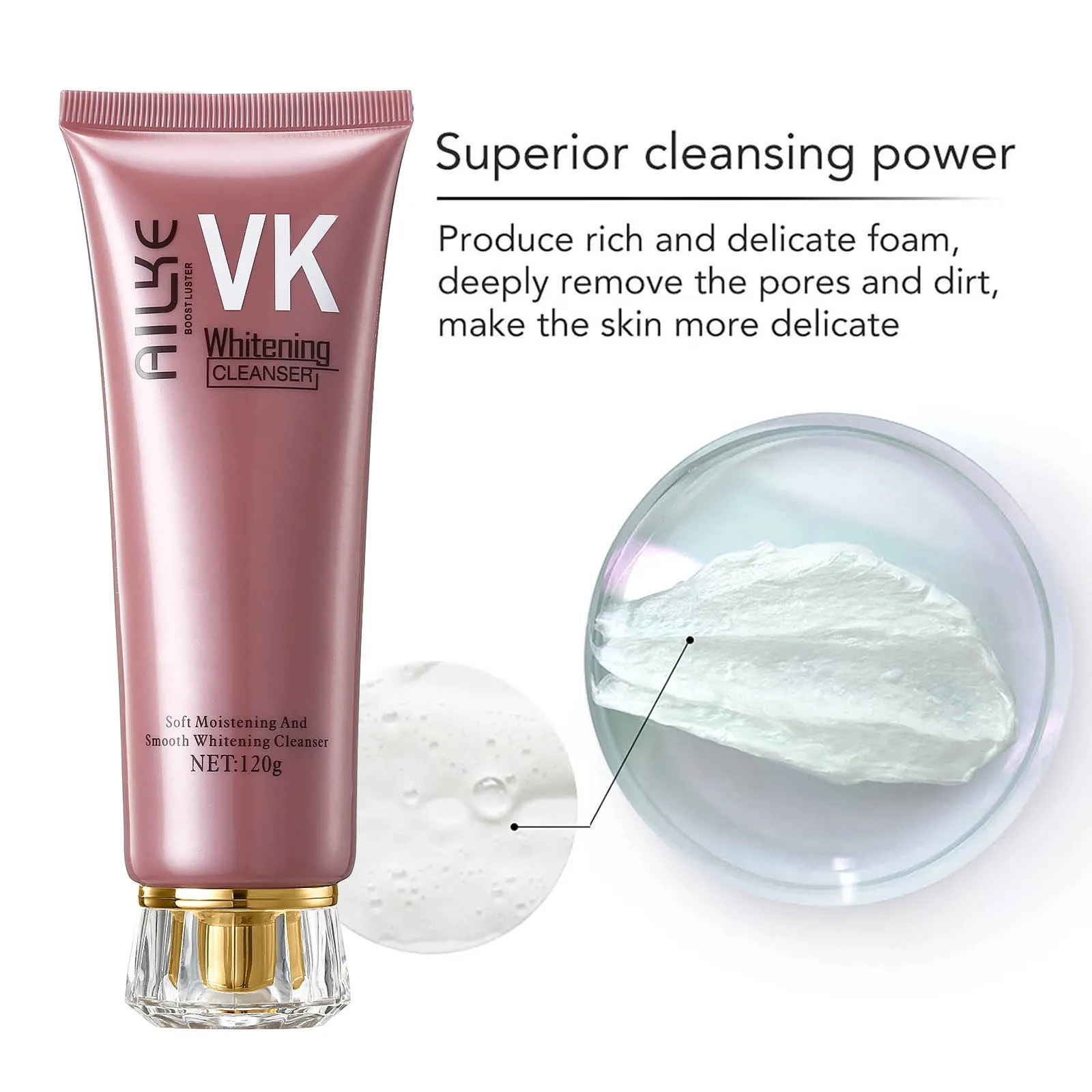 AILKE Lightening Anti-Wrinkle Face Cream, With Collagen, Hyaluronic Acid, Whitening Skin Care Women Facial Moisturizer Set - Image 3