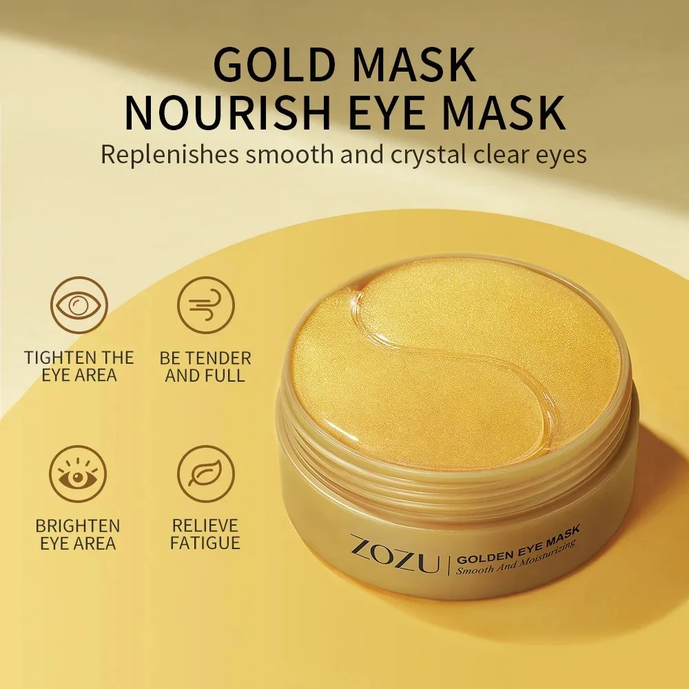 60pcs/120pcs Avocado Golden Collagen Eye Mask Anti Dark Circles Removal Eye Bags Moisturizing Firming Eye Patches Skin Care - Image 3